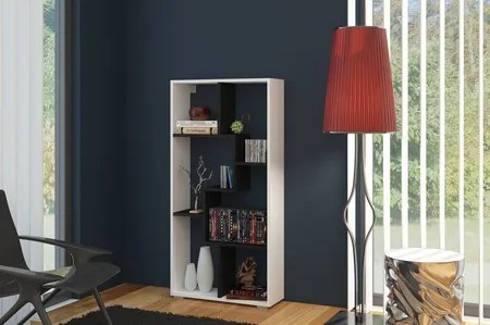 Regál Denny B úzky biela + čierna. Vlastná spoľahlivá doprava až k Vám domov. 780168
