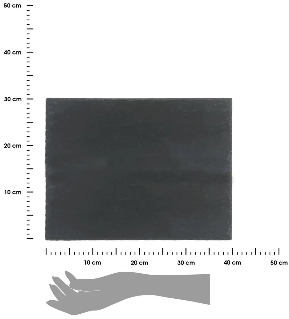 Servírovací podnos z bridlice Rock, 30x40 cm