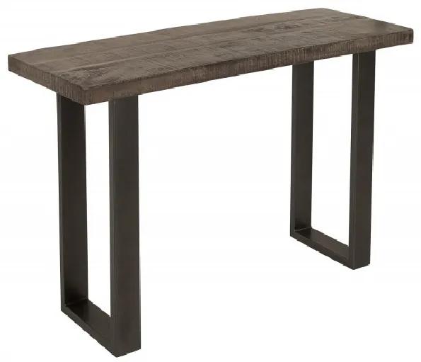 Iron Craft konzolový stolík 115 cm sivohnedý