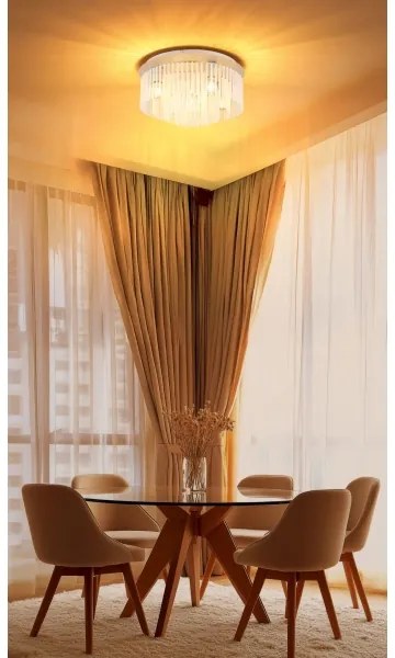 Globo 15698D1B - Stropné svietidlo GORLEY 5×E27/60W/230V, priemer 50 cm