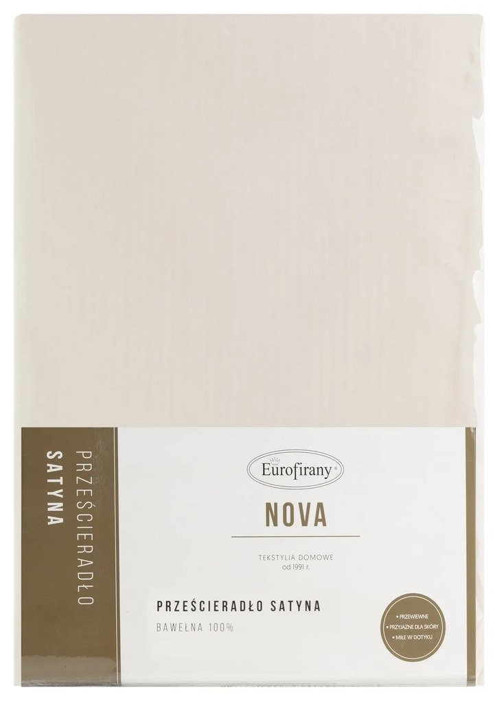 MAKOSATÉNOVÉ PRESTIERADLO NOVA 160X210 CM BÉŽOVÉ
