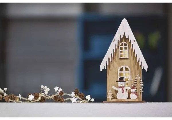 LED Vianočná dekorácia 3xLED/2xAA béžová