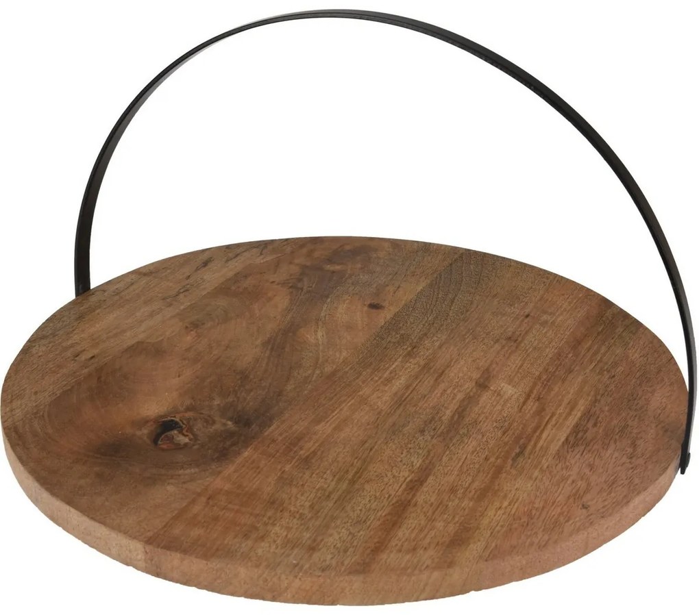 Servírovacia tácka z mangového dreva Natura, pr. 38 cm