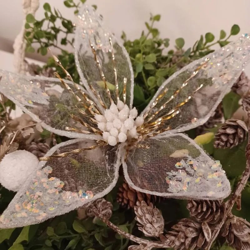 DECOLED Květ, prům. 20 cm, bílá