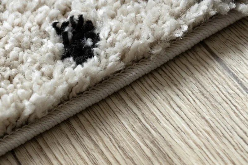 Dywany Łuszczów, Koberec behúň Berber Tetuan B751 cream, 70x200, biela, obývacia izba