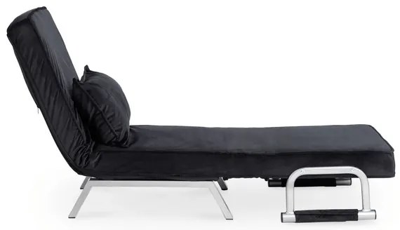 Kreslo pohovka rozkladacia PRATO čierna - vintino.sk