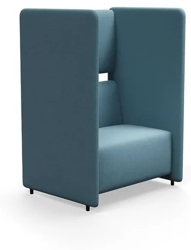 Kreslo CLEAR SOUND, 1,5-miestne, látka Focus Melange, sky blue