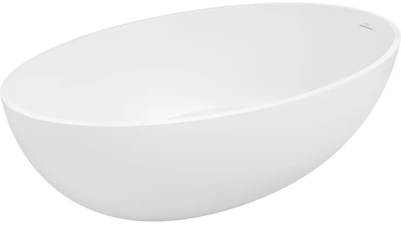 Mexen Prato, voľne stojaca vaňa z konglomerátu 170 x 100 cm, biela matná, 57251701000