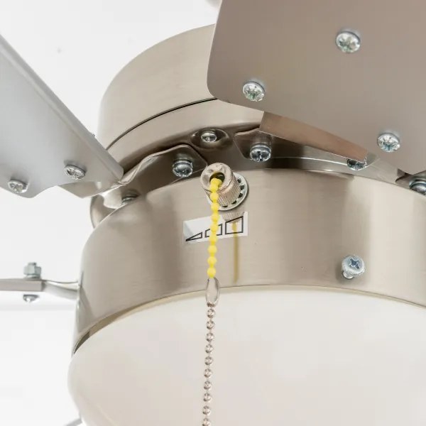 ZEVENTI - Stropný ventilátor FAMARA 1xE14/60W/230V šedá