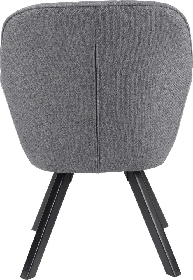 Jedálenská stolička Chrissy, stredne šedá tkanina