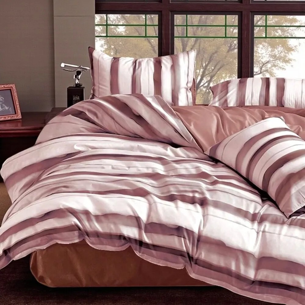 Posteľné obliečky Homa KORSA POWDER PINK 7-dielna sada 140x200 cm