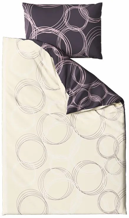 Bavlnené obliečky BUBBLES BLEND čierne Rozmer obliečky: 70 x 90 cm | 140 x 200 cm