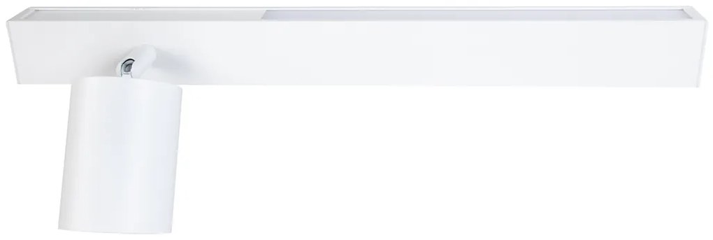 Nástenné svietidlo Magnet Left, 1x biele kovové tienidlo + 1x LED 5W, w