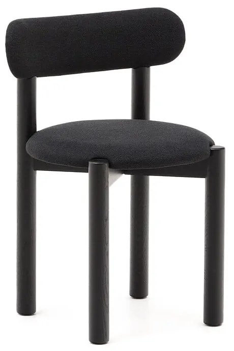 Čierne jedálenské stoličky z dubového dreva v súprave 2 ks Nebai – Kave Home