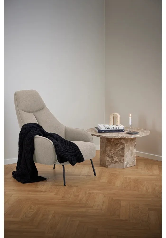 Konferenčný stolík Naxos 80 cm mramor Latte