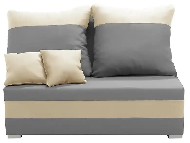 Dvojmiestna pohovka s funkciou spania GUSTO 2 Světle šedá/krémová