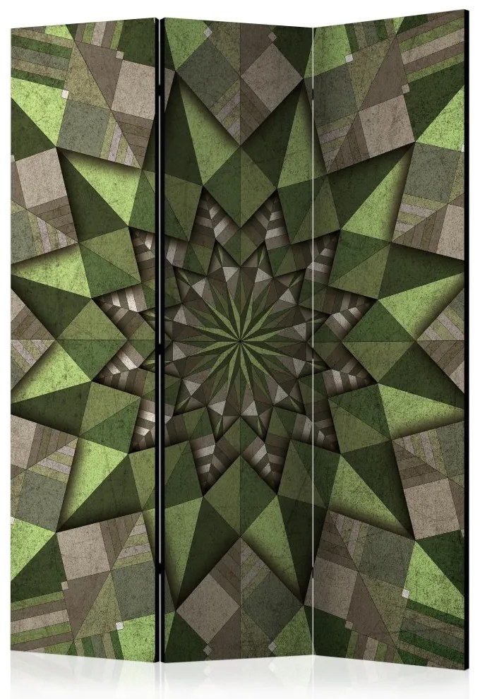 Artgeist Paraván - Star Mandala (Green) [Room Dividers]