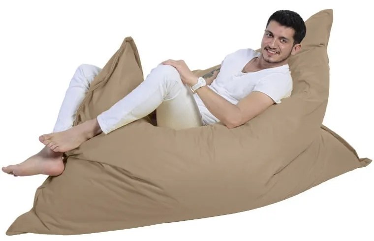 Béžový záhradný sedací vak Giant – Floriane Garden