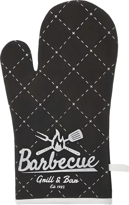 Kuchynská rukavica Barbeque – čierna