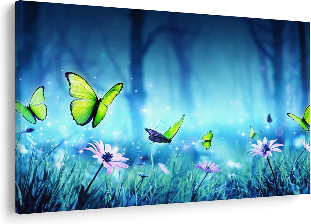 Obraz - Mystická lesná čistina (90x60 cm)