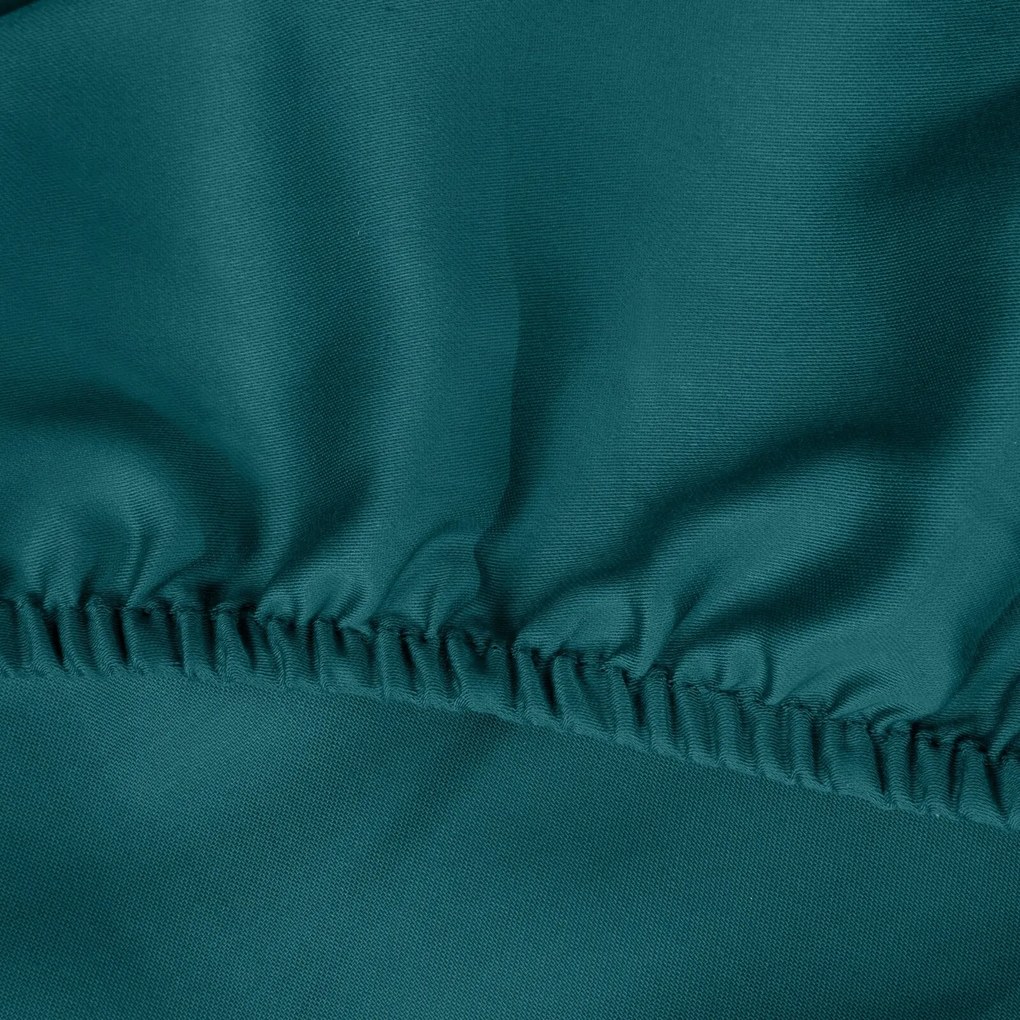 MAKOSATÉNOVÉ PRESTIERADLO DINA 160X200 CM TYRKYSOVÉ