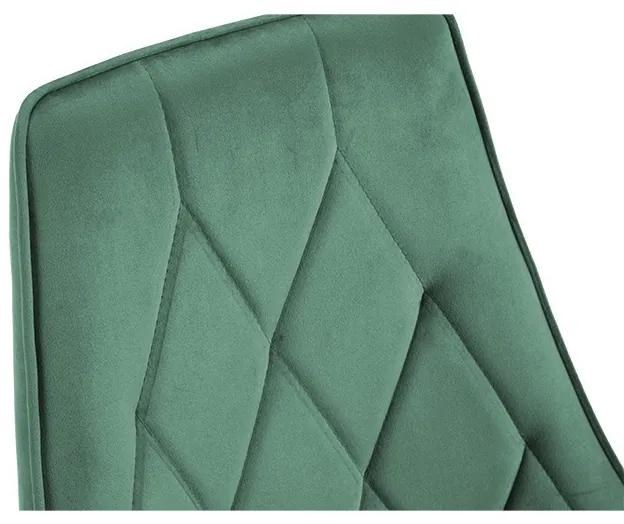 Čalouněná designová židle Gretta zelená