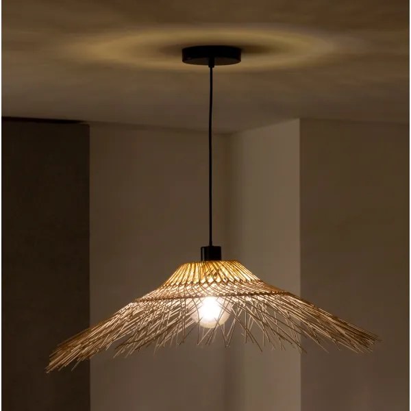 Brilagi - LED luster na lanku CERIA BOHO 1xE27/40W/230V pr. 70 cm bambus