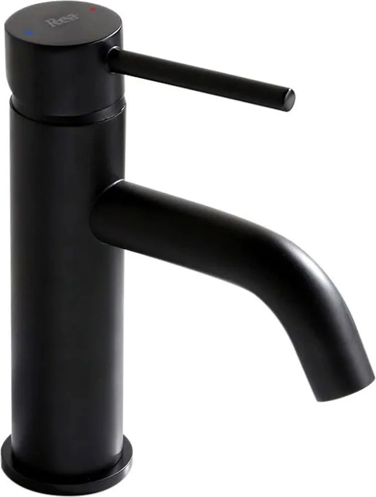 Rea Lungo, umývadlová batéria h-165, čierna matná, REA-B4102