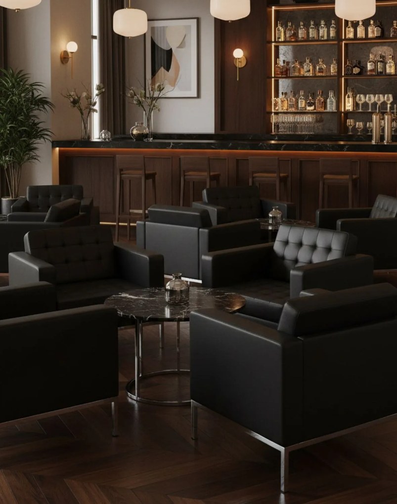 Prešívané kreslo S2