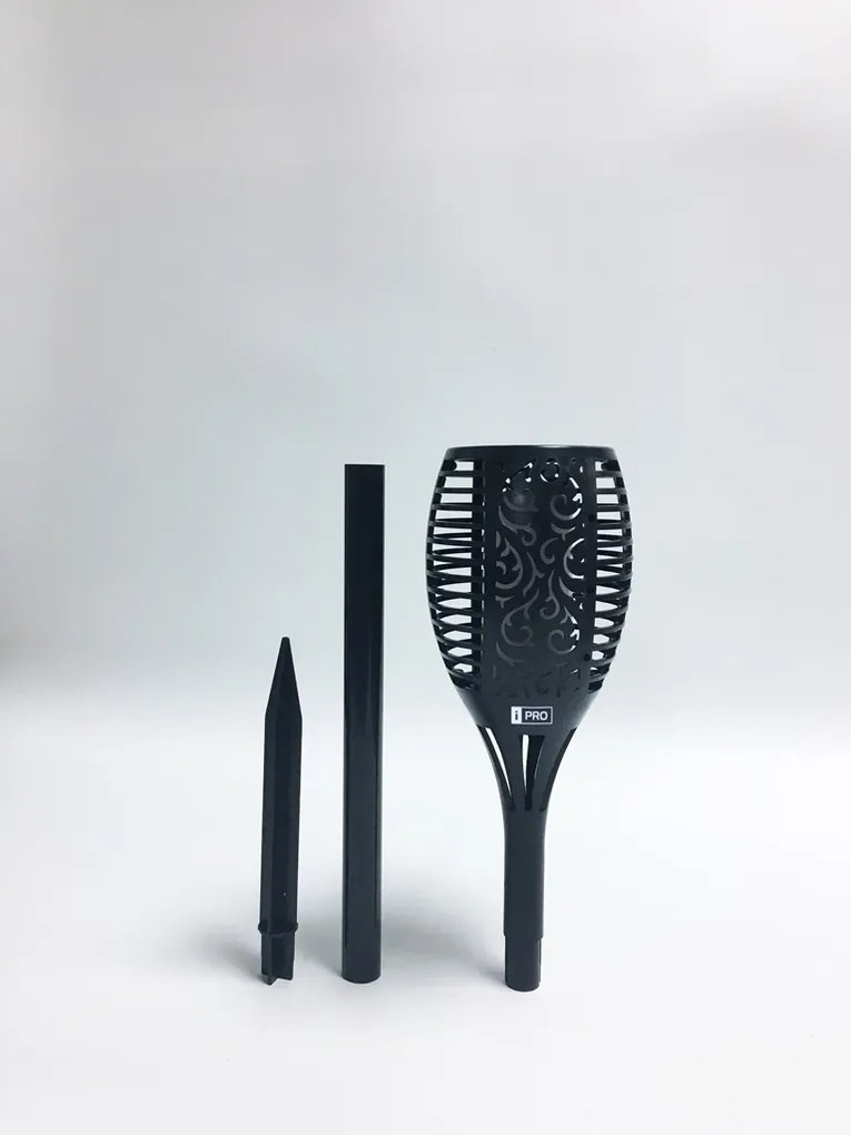 Bezdoteku LEDSolar 96 solárne vonkajšie horiacu fakľu pochodeň 2 ks, 96 LED, bezdrôtové, IPRO, 1W, teplá            farba