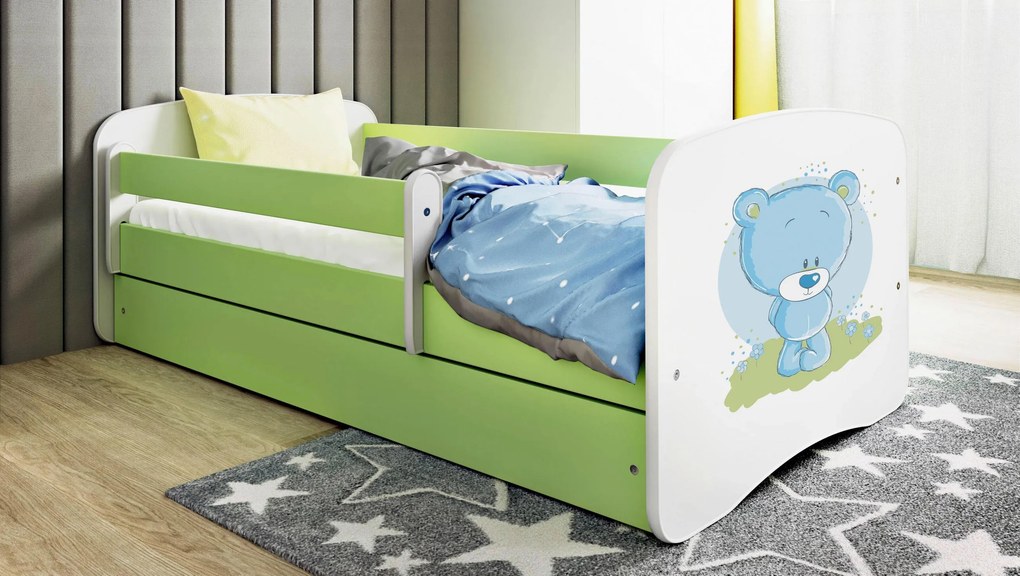XXXLutz POSTEĽ PRE DETI A MLÁDEŽ 80/160 cm, zelená, biela MID.YOU - Detské izby - 00214200021F