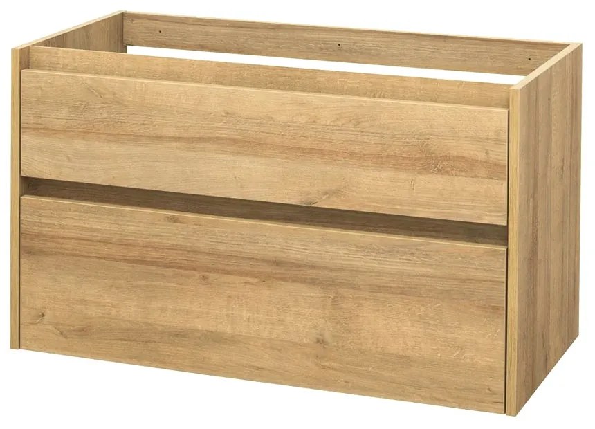 Mereo Mereo, Opto, kúpeľňová skrinka 101 cm, biela, dub, biela/dub, čierna, MER-CN922S