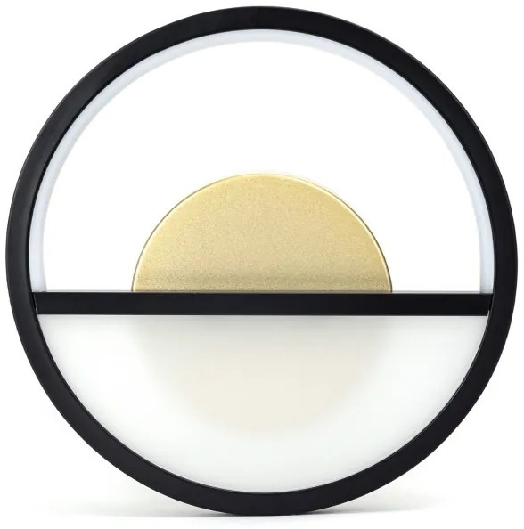 Aigostar - LED Nástenné svietidlo LED/13,5W/230V 6500K čierna/zlatá