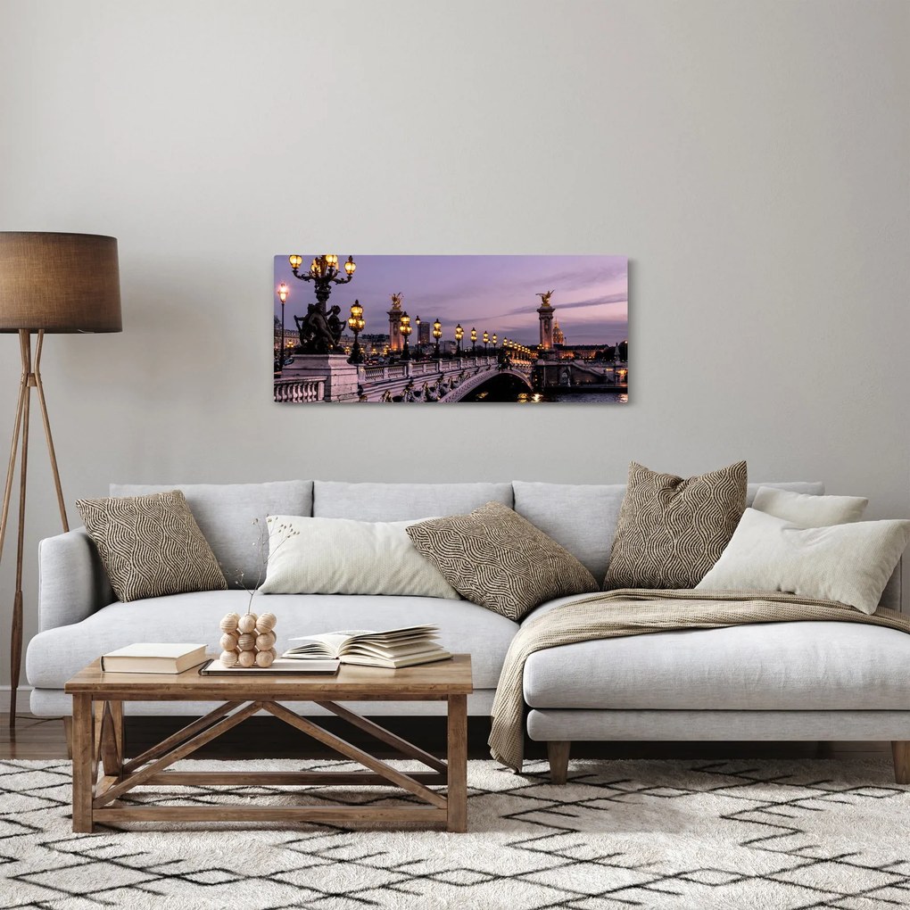Obraz - Most Alexandra III. v Paríži (120x50 cm)
