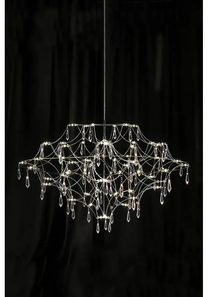 LED závesné svietidlo v striebornej farbe ø 80 cm Efesos – Markslöjd