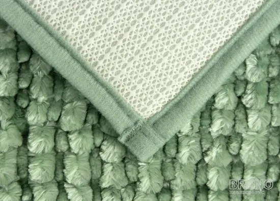 BO-MA, Kúpeľňová predložka Ella micro zelená, 50x80, zelená, kúpeľňa