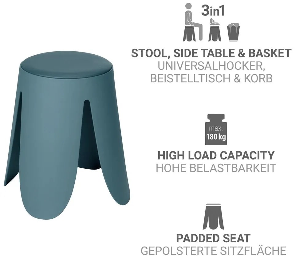 Plastová stohovateľná stolička v petrolejovej farbe Comiso – Wenko