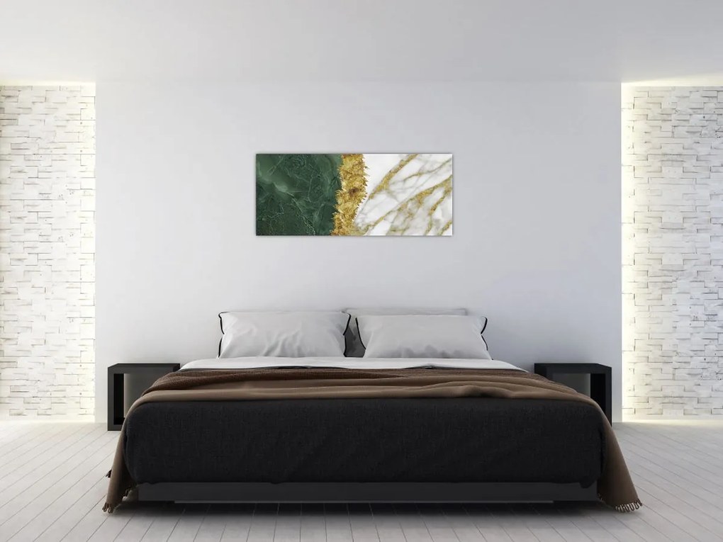 Obraz - Zelený mramor N⁰1 (120x50 cm)