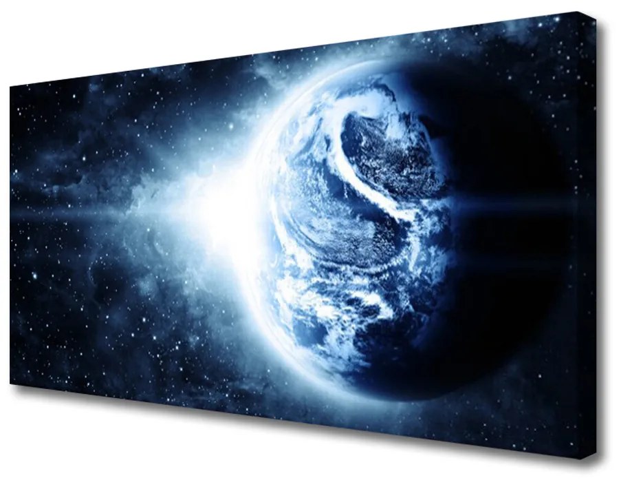 Obraz Canvas Krajina vesmír planéta 125x50 cm