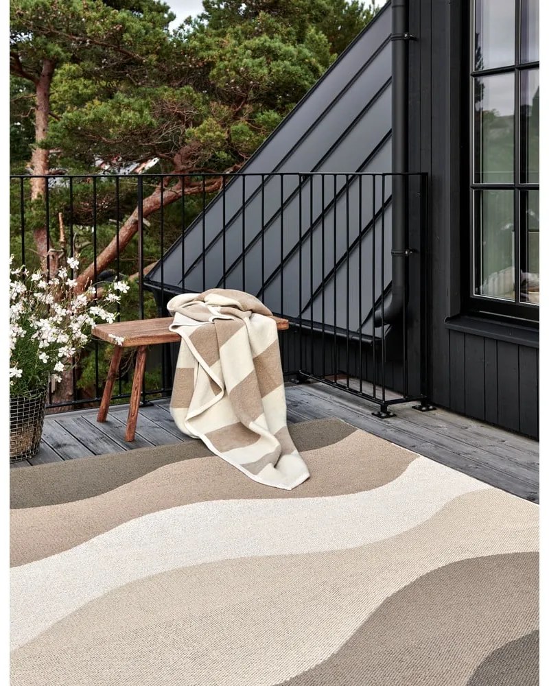 Hnedo-béžový vnútorný a vonkajší koberec 70x100 cm Urvi Earth – Pappelina