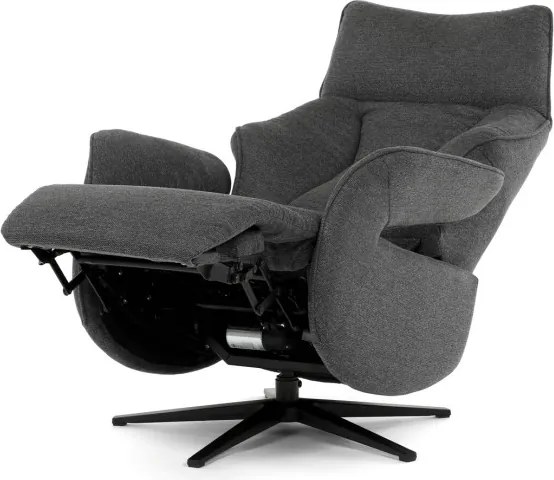 Polohovacie kreslo sivé, elektrické TV-B3973 GREY2