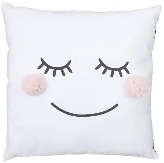HOME DECO KIDS Detský dievčenský vankúš Bambuľka s odnímateľným poťahom