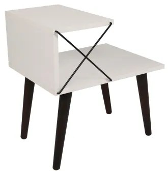 Nočný stolík CROSS 55x50 cm biela