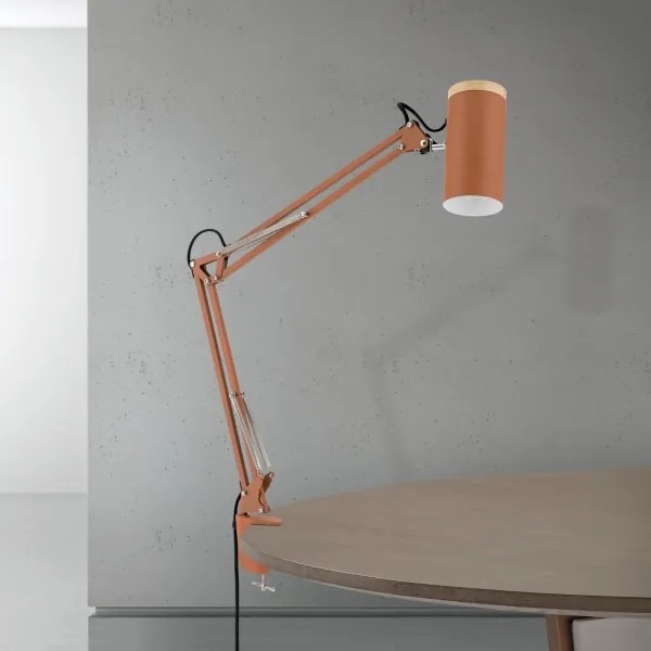 Orion - Stolná lampa so svorkou GILI 1xE27/40W/230V tehlová