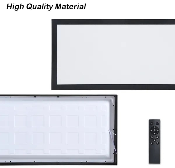 Brilagi - LED stmievateľné svietidlo FRAME SMART LED/30W/230V čierne IP44 + diaľkové ovládanie