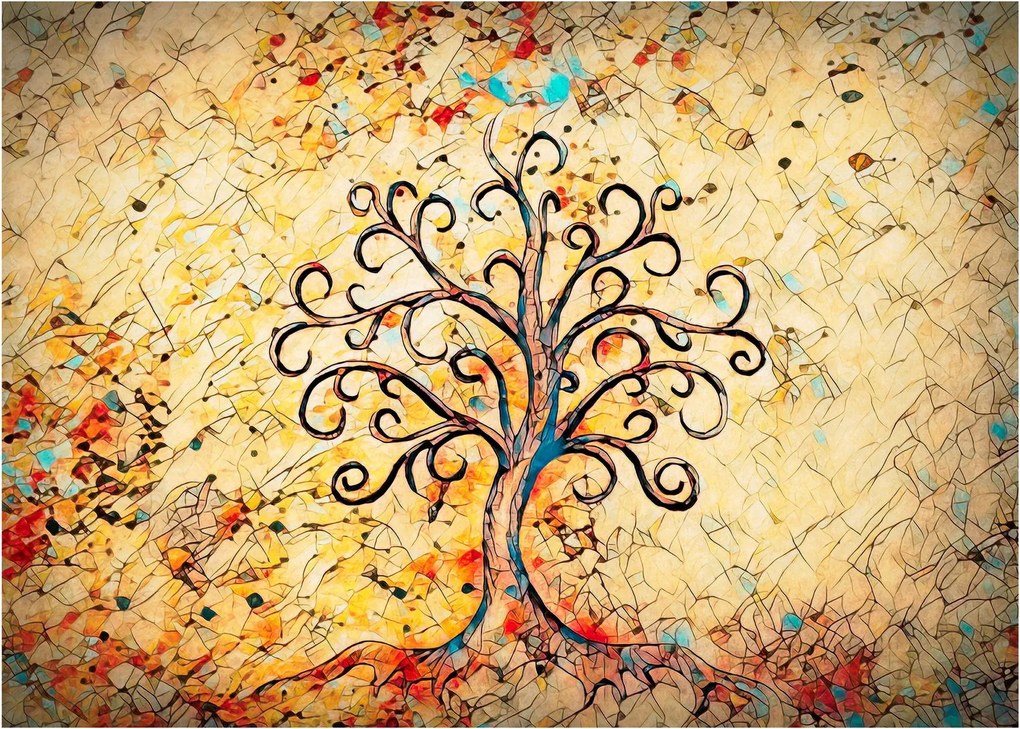 Obraz - Mozaikový strom života (70x50 cm)
