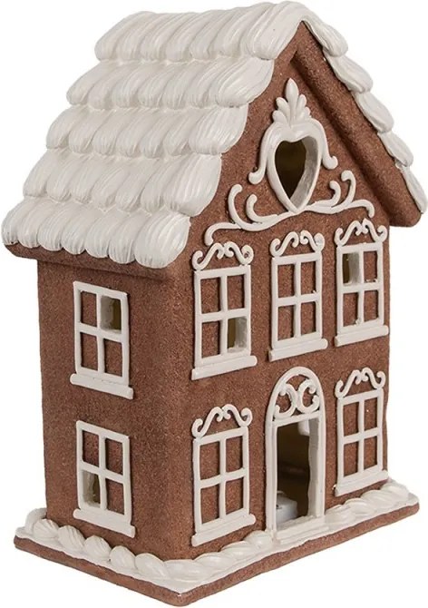 Vianočná perníková chalúpka s Led svetielkami Gingerbread House - 17*10*22 cm