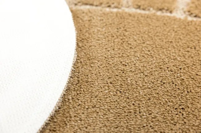 Kúpeľňový koberček Ocean béžový ovál