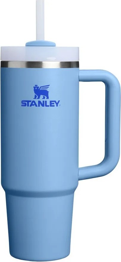 Modrá termoska so slamkou z nehrdzavejúcej ocele 890 ml Quencher H2.O FlowState™ Tumbler Blue Sky – Stanley