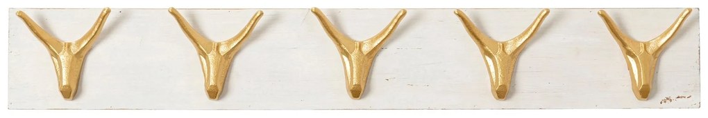 Deer vešiak na kabáty zlatý